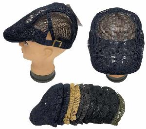 Solid Color Mesh Golf Hats - Assorted